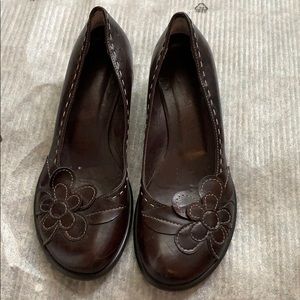 🔴San Marina block leather shoes  Size 8